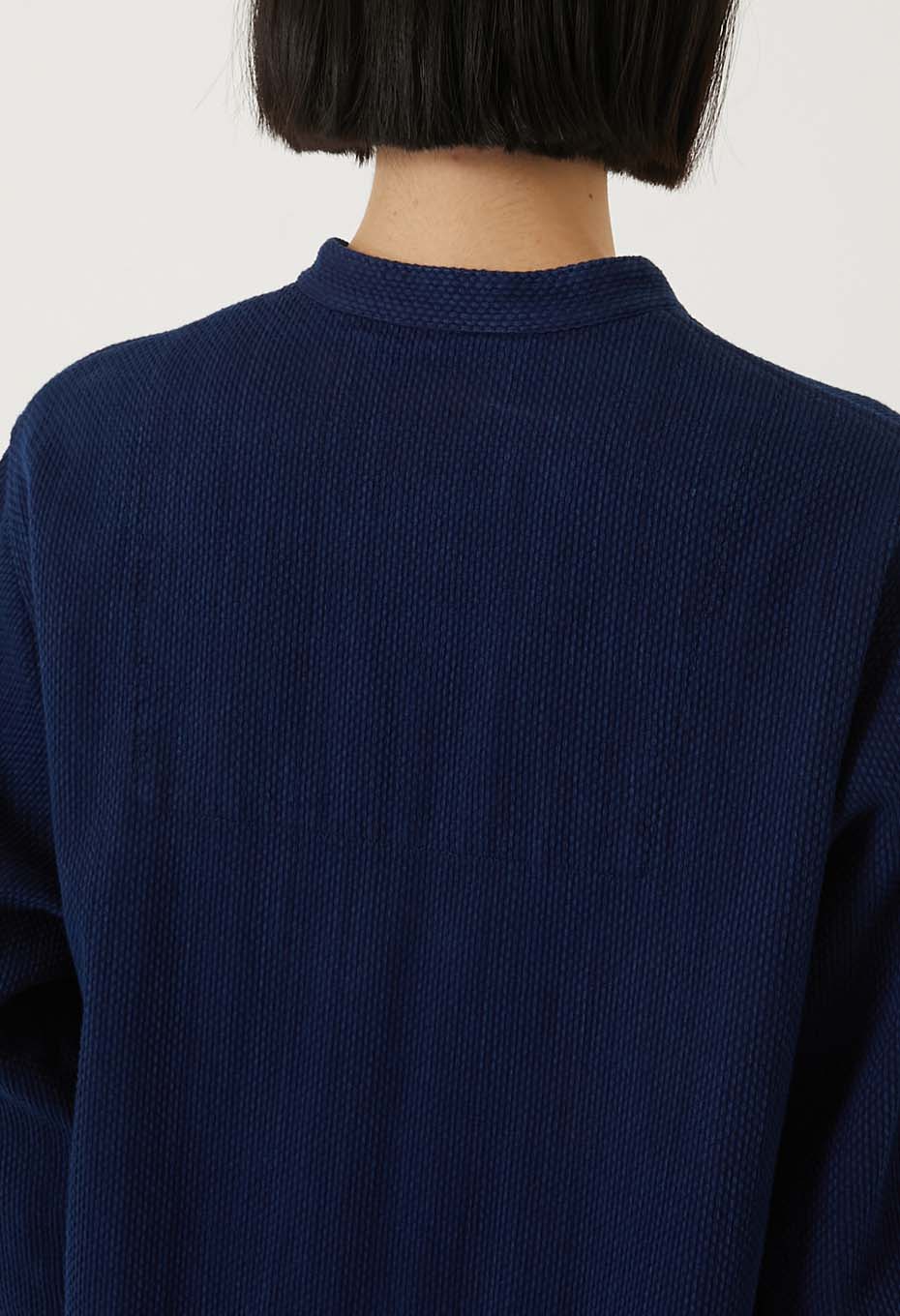 Kasezome Sashiko Smock dress - INDIGO