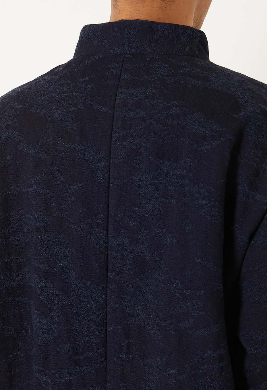 インディゴウールジャカード クルタジャケット - INDIGO