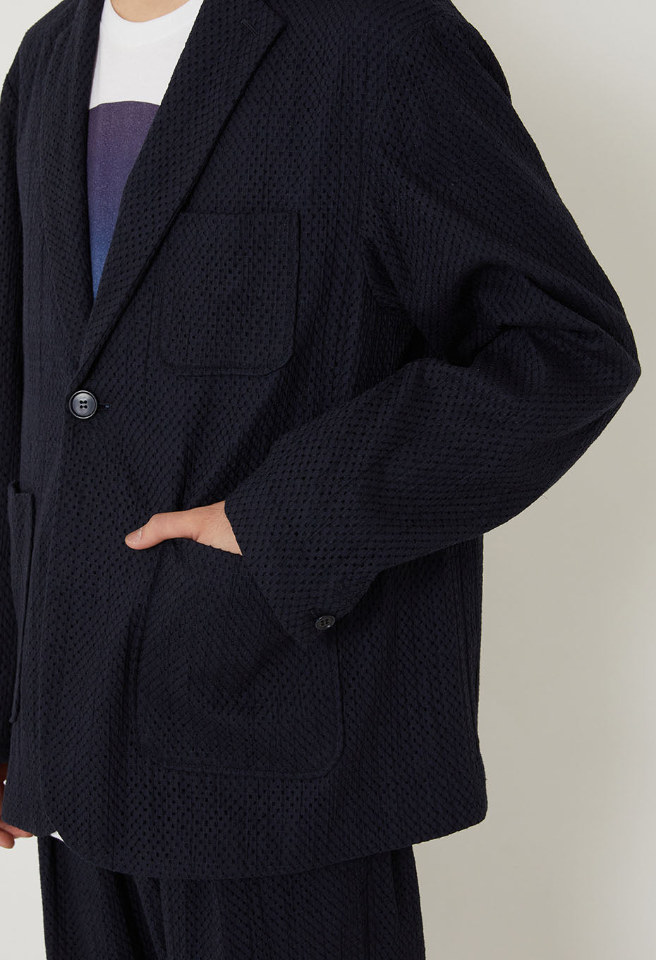 Meyer Lace 1B Tailor Jacket - DARK NAVY