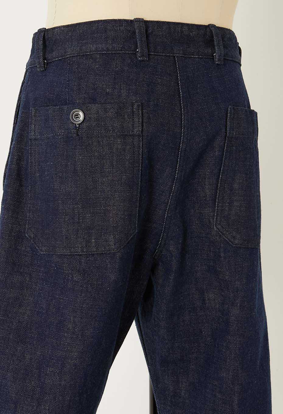 JAPAN DORAKU テンネンホンアイ セルビッチデニムワークトラウザーズ - INDIGO