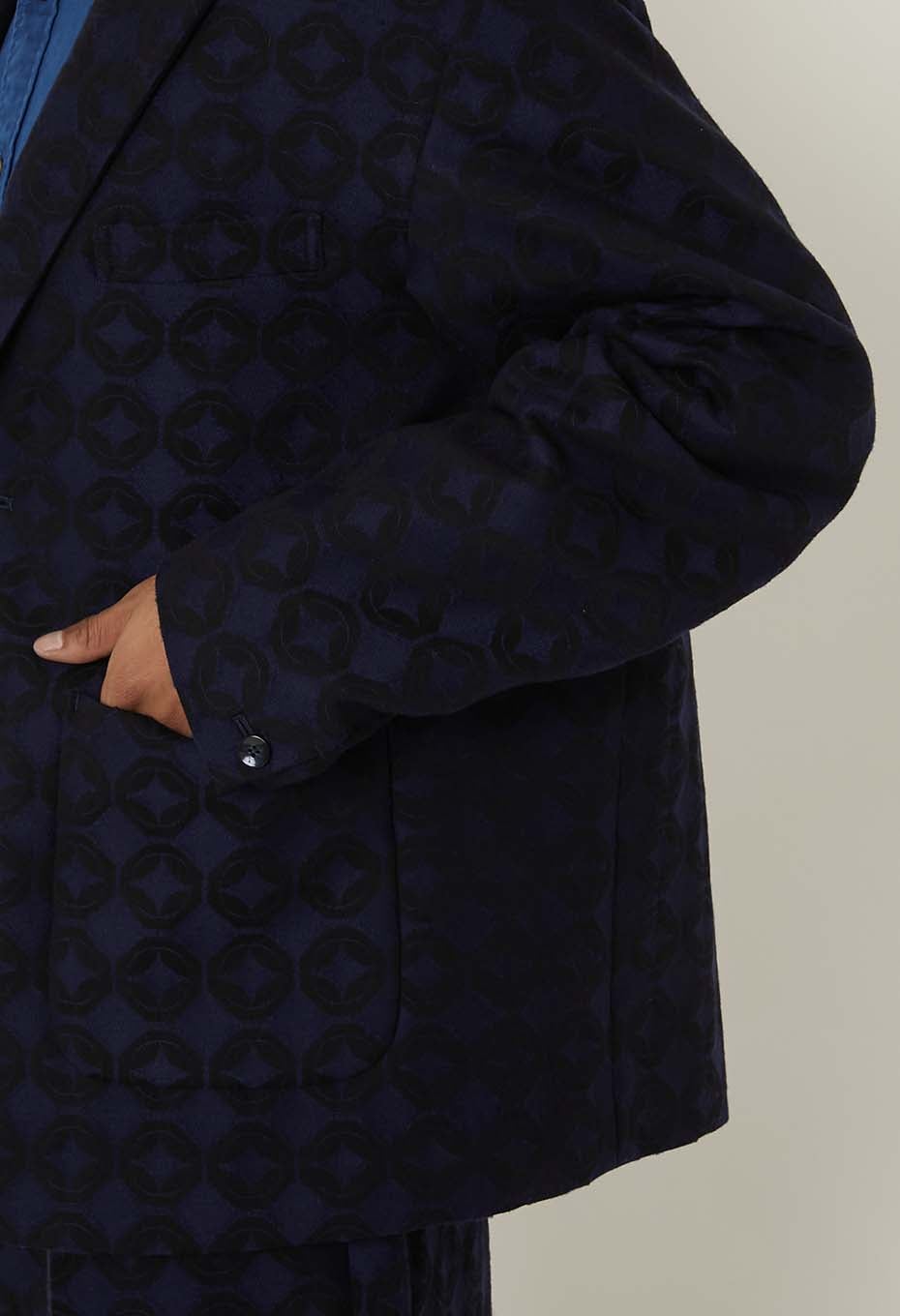 シッポウジャカード 1Ｂテーラージャケット - DARK NAVY