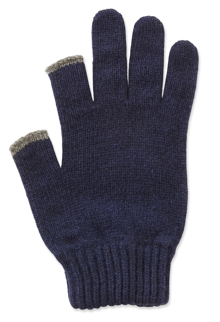 Recycled cashmere spider gloves - DARK NAVY