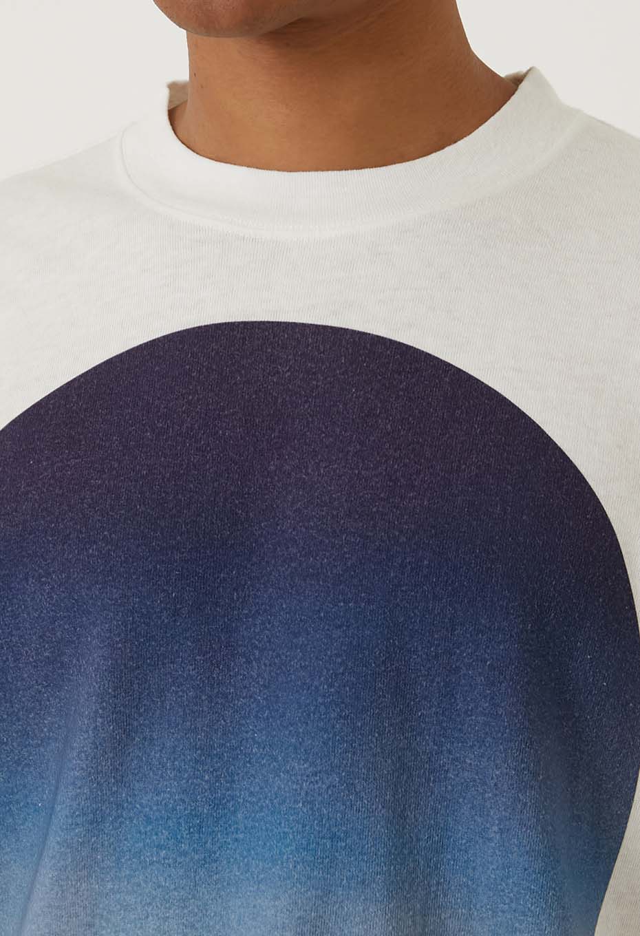 ムライトテンジク オオマルグラデーション ロングスリーブＴシャツ - BLUE