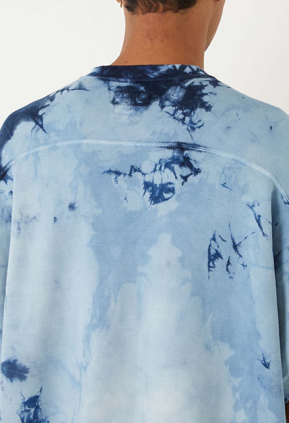 エイトロックスムース インディゴシボリ フレンチTシャツ - INDIGO