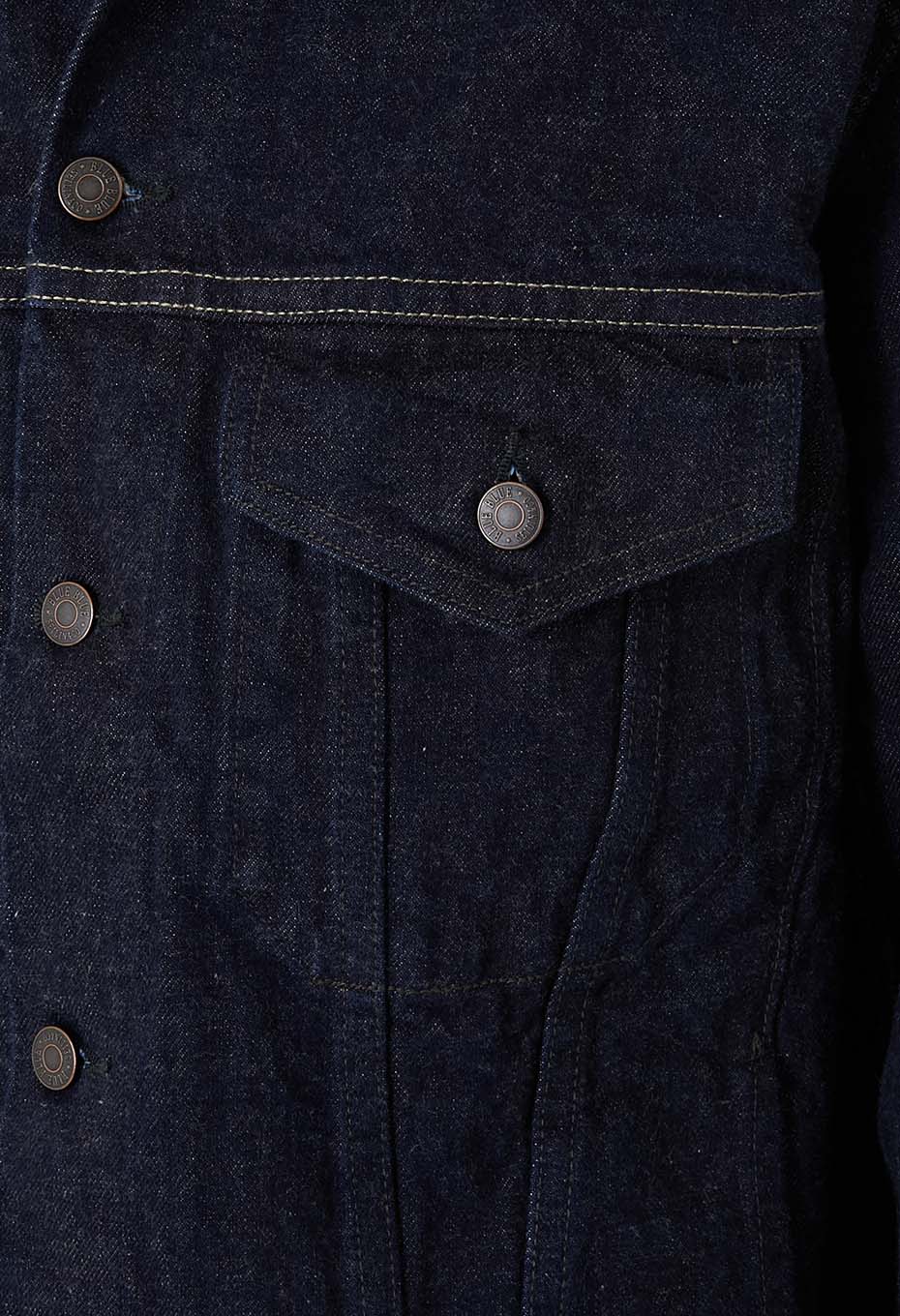 JK01 セルビッチデニム 3rdタイプ トラッカージャケット - INDIGO