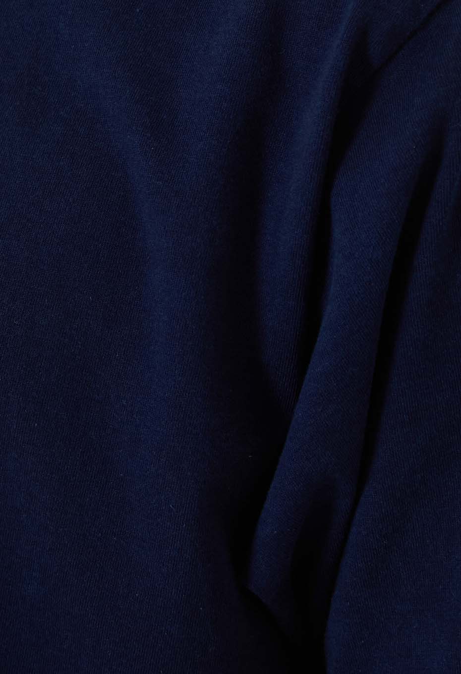 オーガニックコットン インディゴテゾメ ハイゲージテンジク Tシャツ - INDIGO