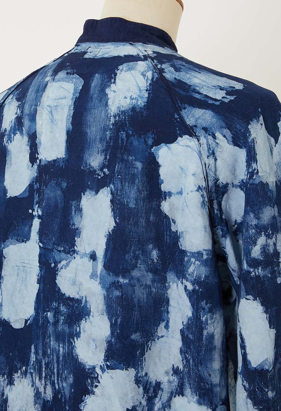 JAPAN DORAKU REWORK ロウケツゾメグランパシャツ - INDIGO
