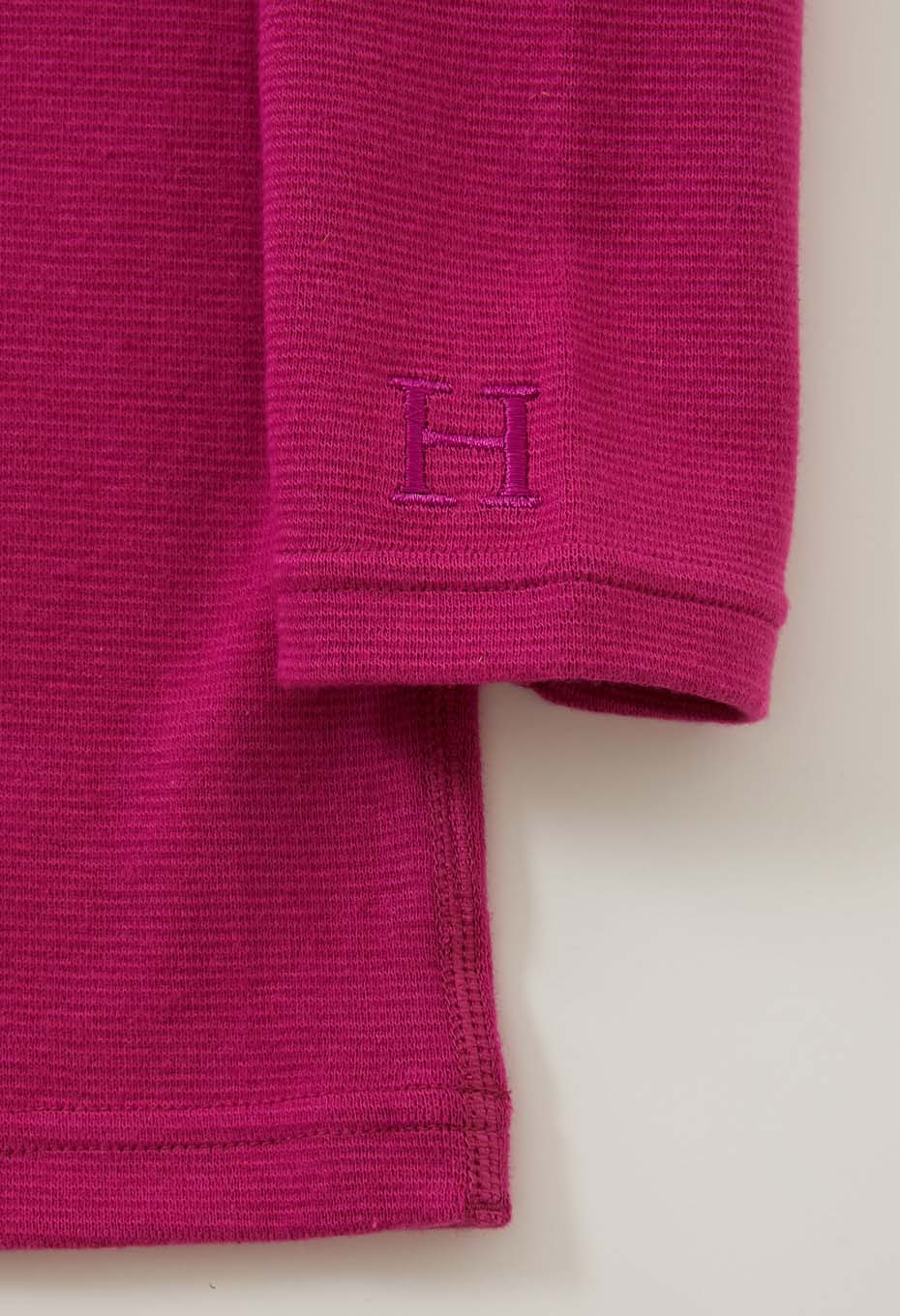 キッズ ストレッチフライス ロングスリーブ Tシャツ - DARK PINK