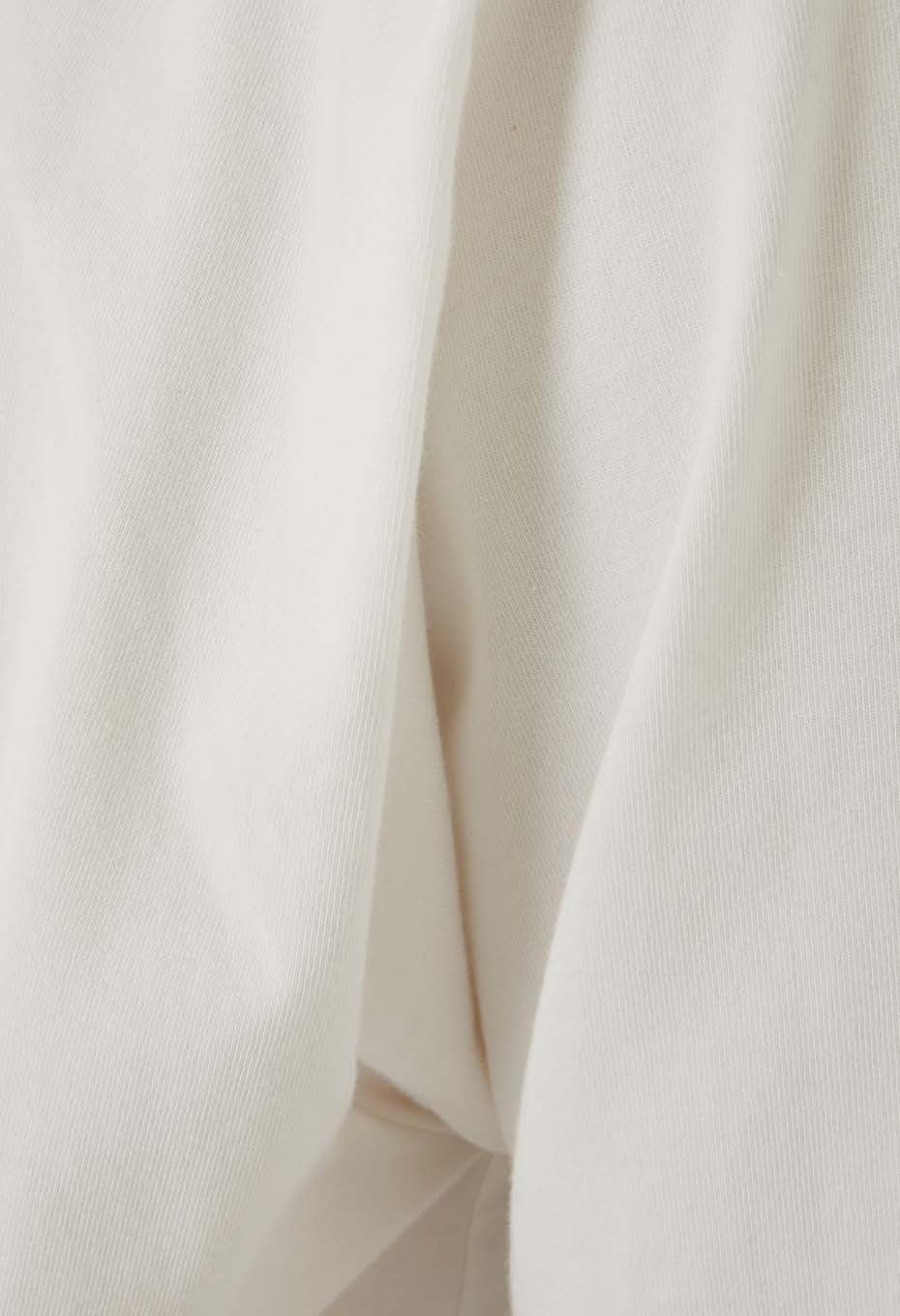 オーガニックコットン ハイゲージテンジク Tシャツ - WHITE