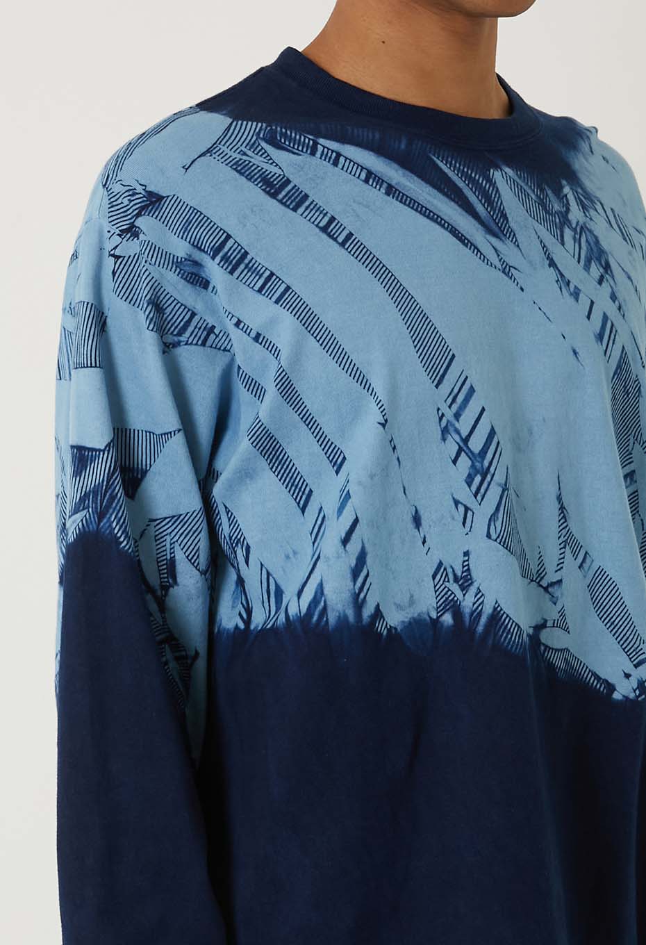 ホンアイイタジメ ロングスリーブTシャツ - INDIGO