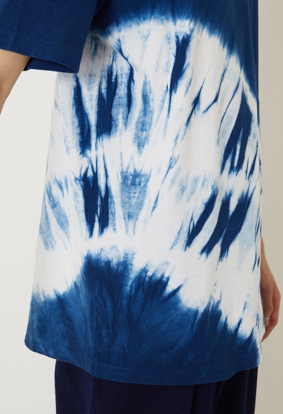 ホンアイ マルマキシボリTシャツ - INDIGO