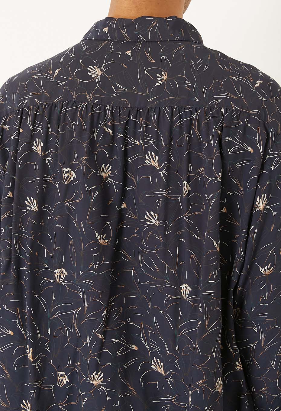 レーヨンエットカサブランカ ロングスリーブシャツ - DARK NAVY