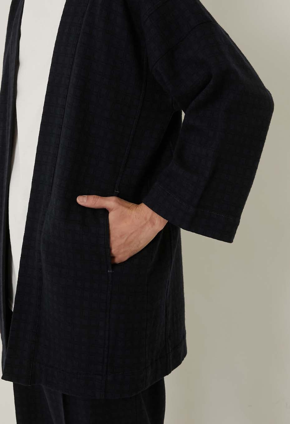REWORK Compressed Wool Koushigara Haori Jacket - ONE