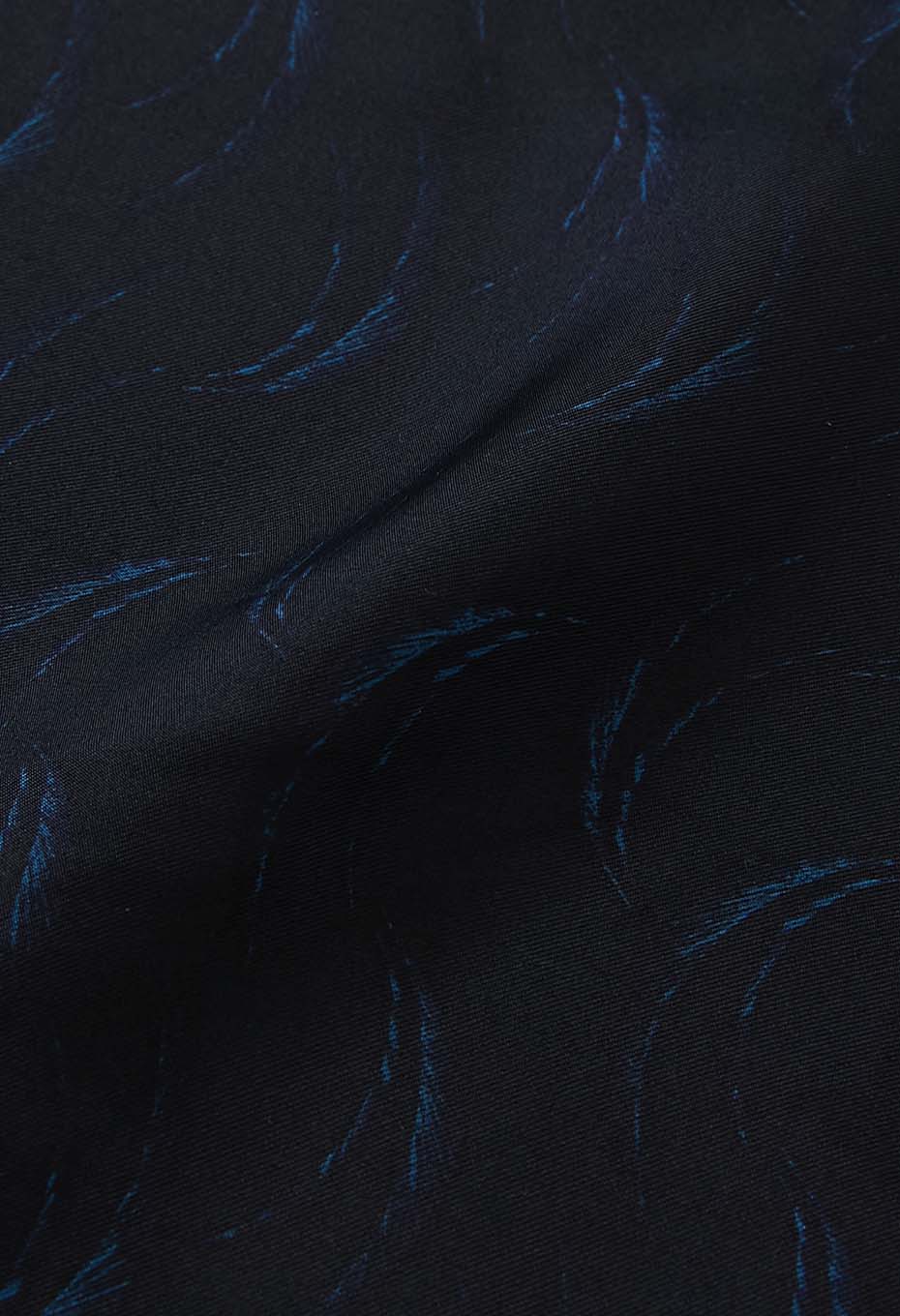 Mebuki silk bandana - DARK NAVY