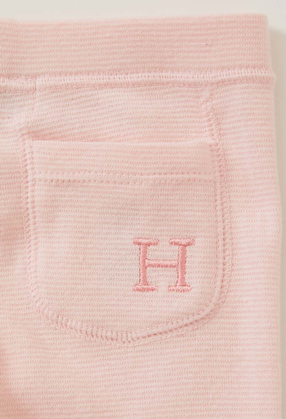 キッズ ストレッチフライス レギンス - BABY PINK