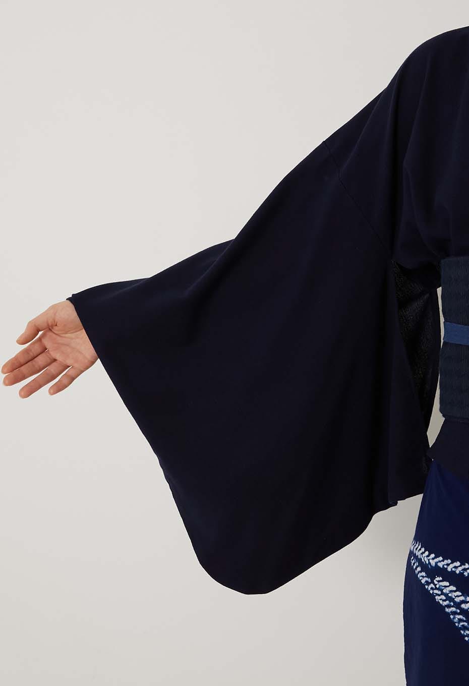 Tomoe Shibori Women's Yukata - NAVY