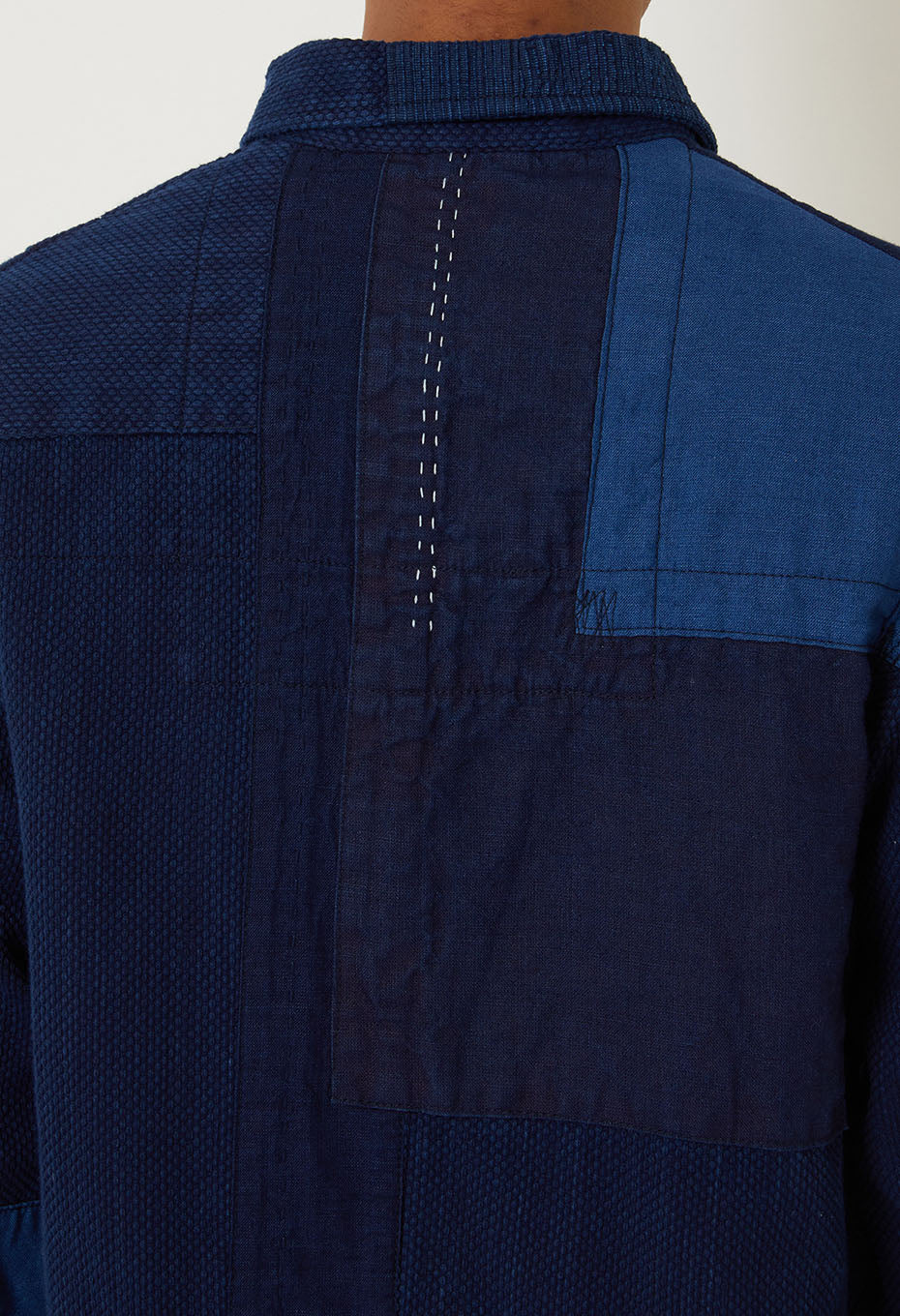 Kasezome Sashiko Nenrin Coverall - INDIGO