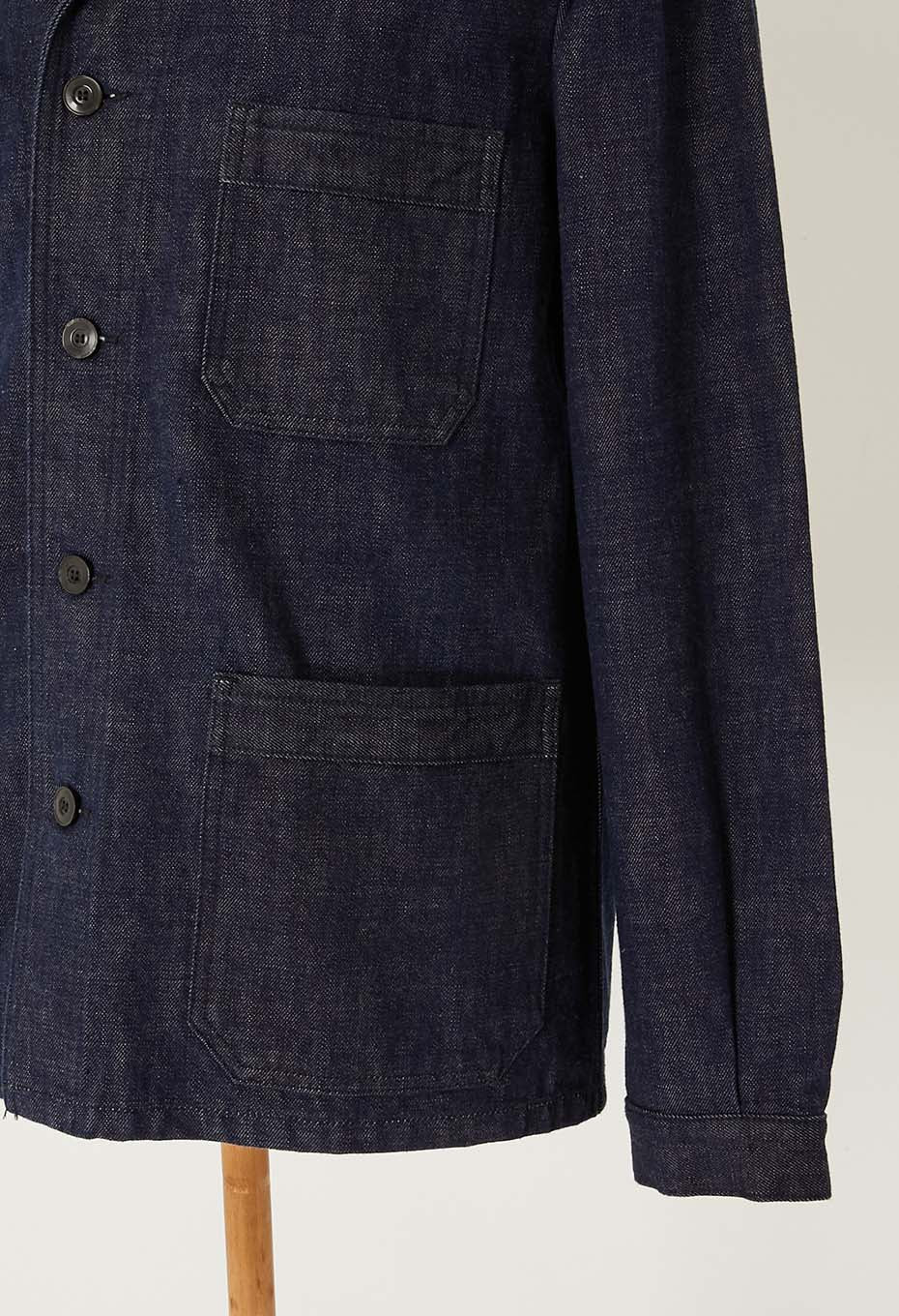 JAPAN DORAKU テンネンホンアイ セルビッチデニムワークジャケット - INDIGO
