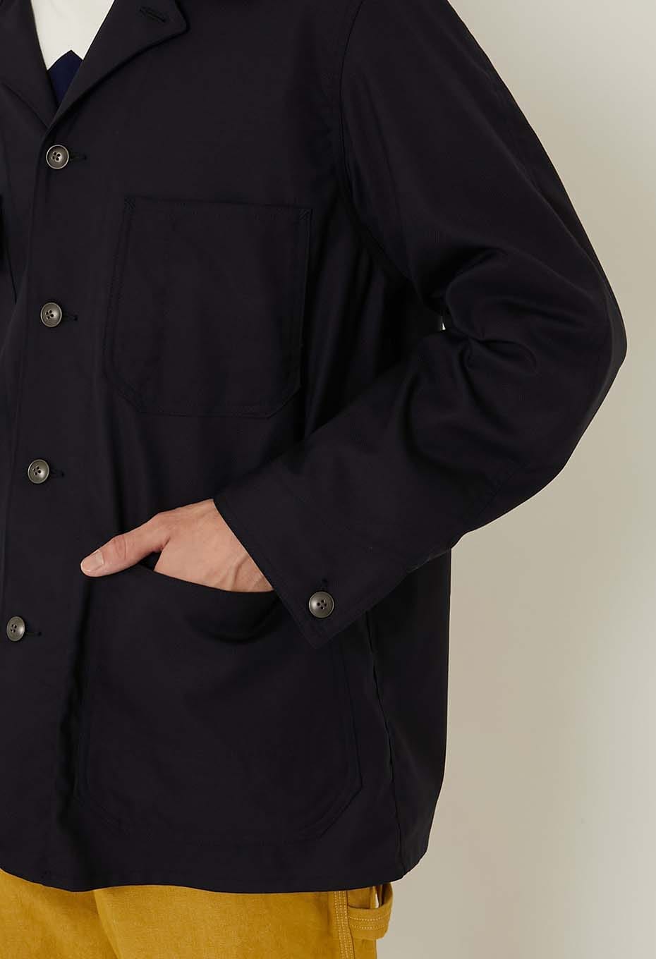 ホップサック スプリットラグラン カバーオール - NAVY