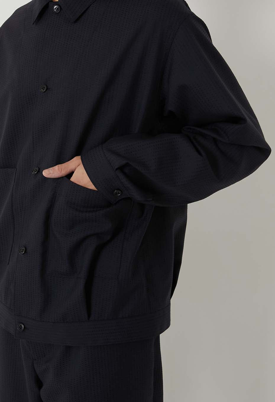 ウールドビーサシコ シャツジャケット - DARK NAVY