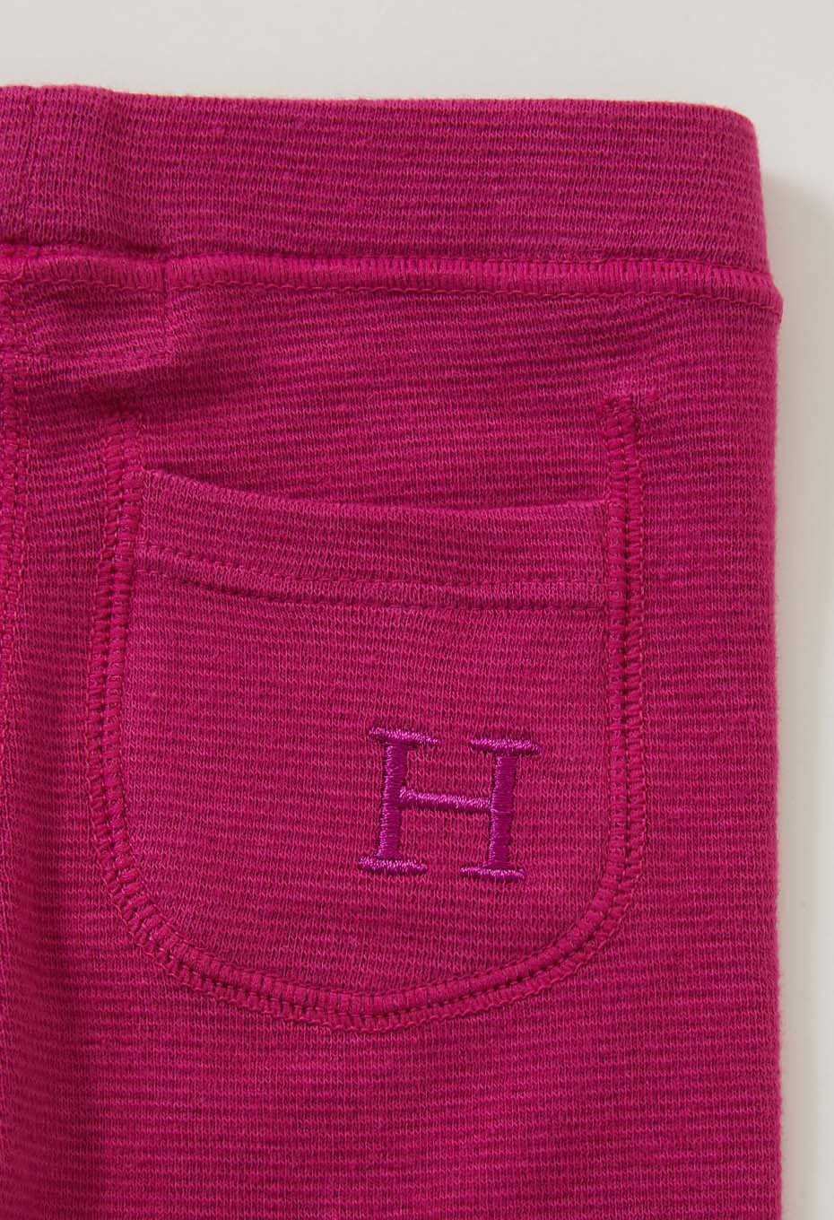 キッズ ストレッチフライス レギンス - DARK PINK