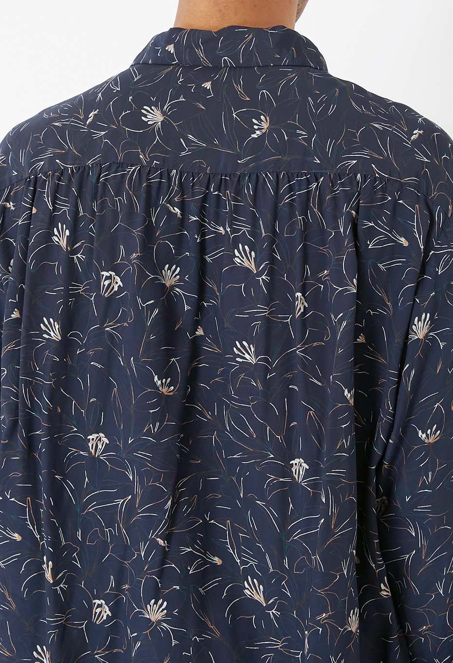 レーヨンエットカサブランカ ロングスリーブシャツ - DARK NAVY