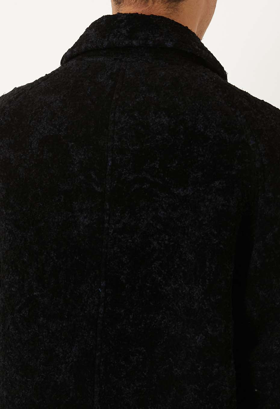 ループヤーンフロッキー バルマカンコート - DARK NAVY