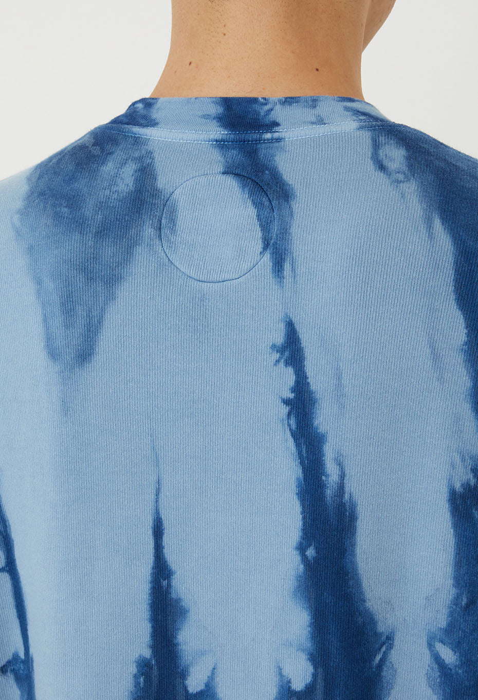 Eightlock Smooth Vertical Long Sleeve Pullover - INDIGO