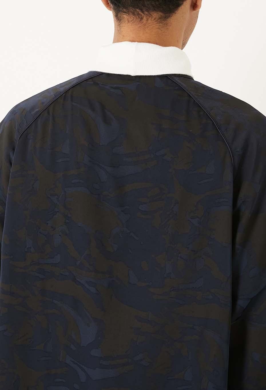 クモスカシモヨウ グランパシャツ - DARK NAVY