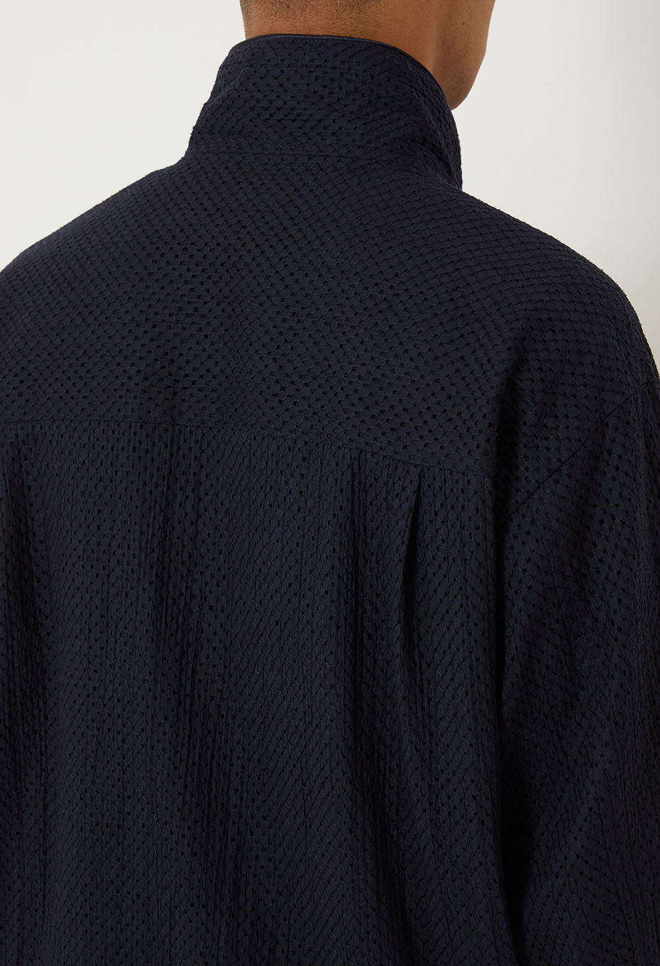 Meyer lace zip-up jacket - DARK NAVY