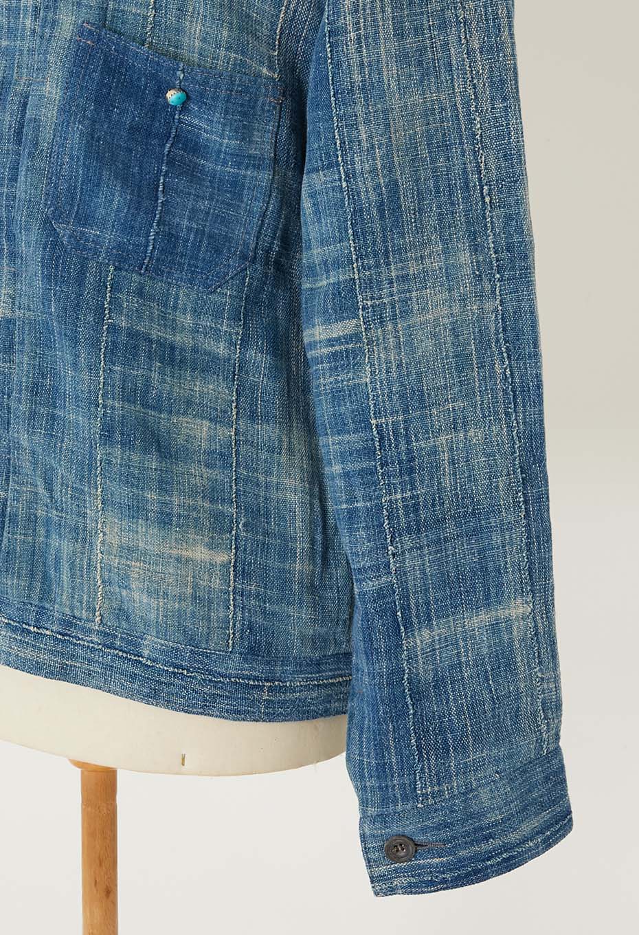 JAPAN DORAKU REWORK AFRICAN INDIGO ANTIQUE トラッカージャケット - B