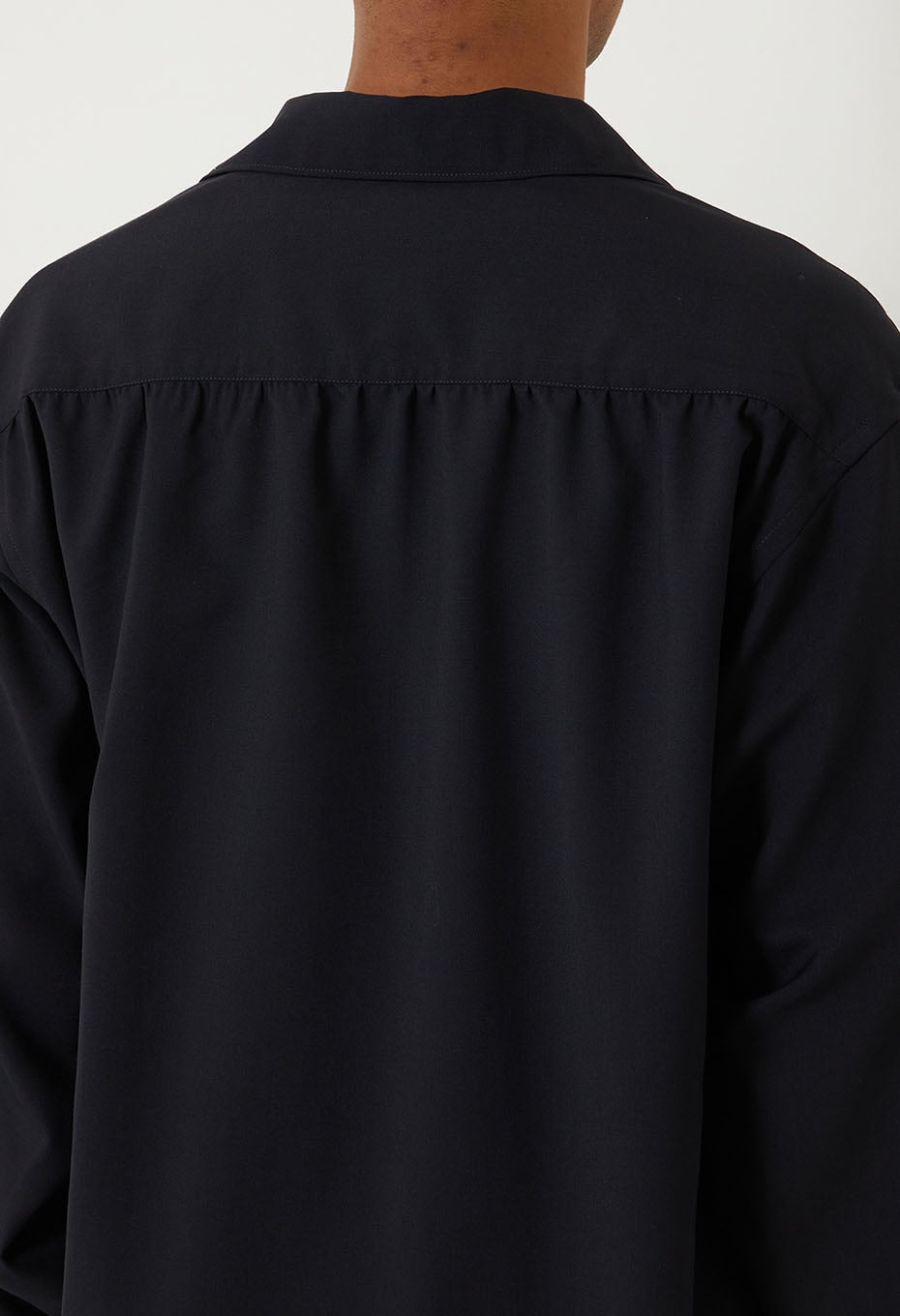 Dry poplin mebukishu pullover shirt - DARK NAVY