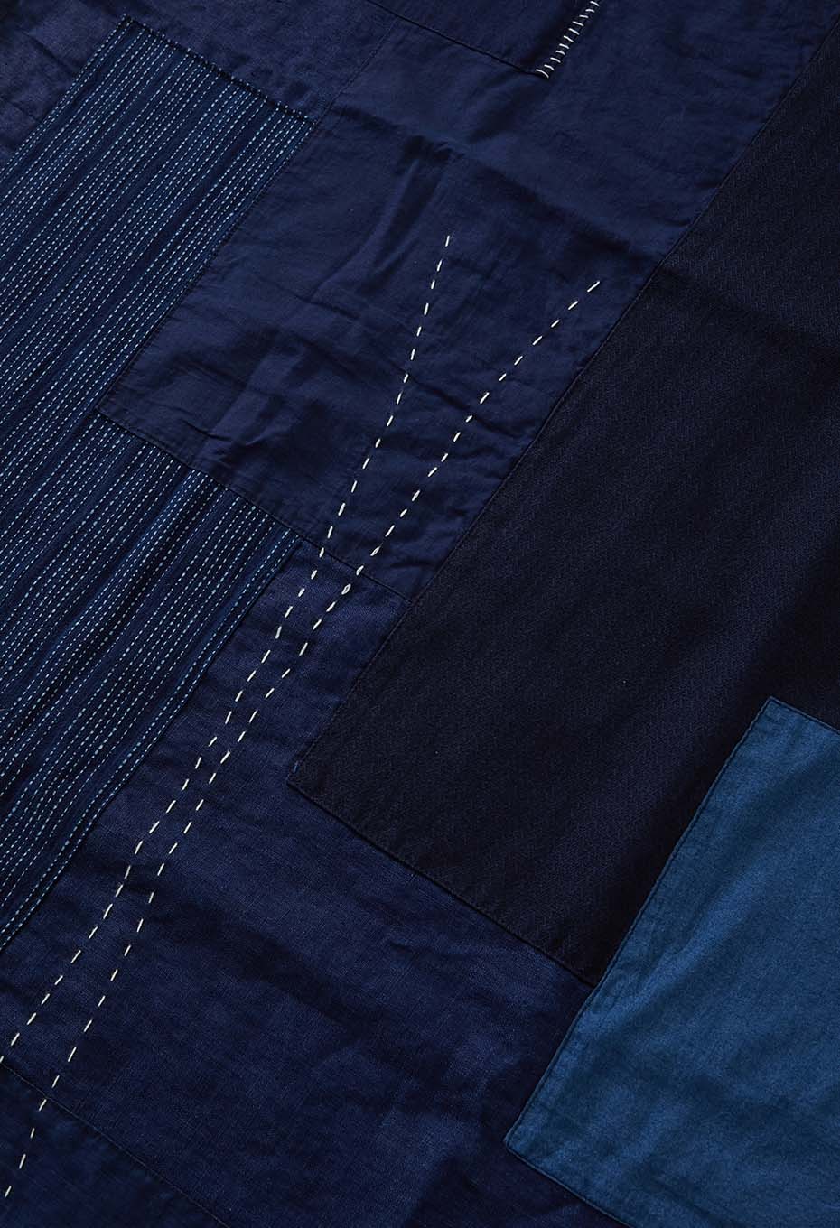Indigo linen blanket - INDIGO