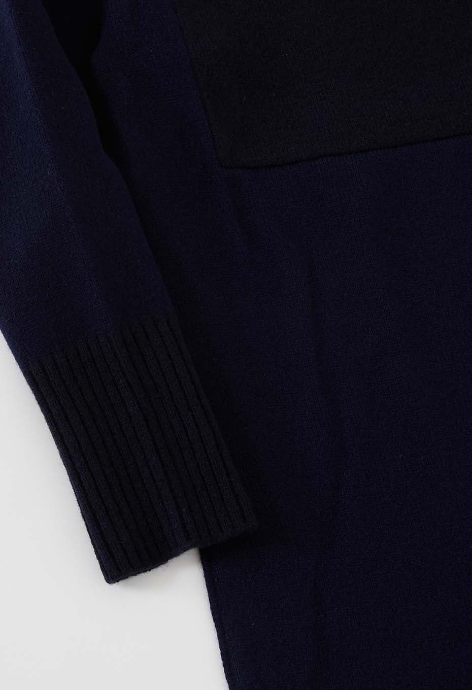 ヤクカシミア ニットワンピース - DARK NAVY