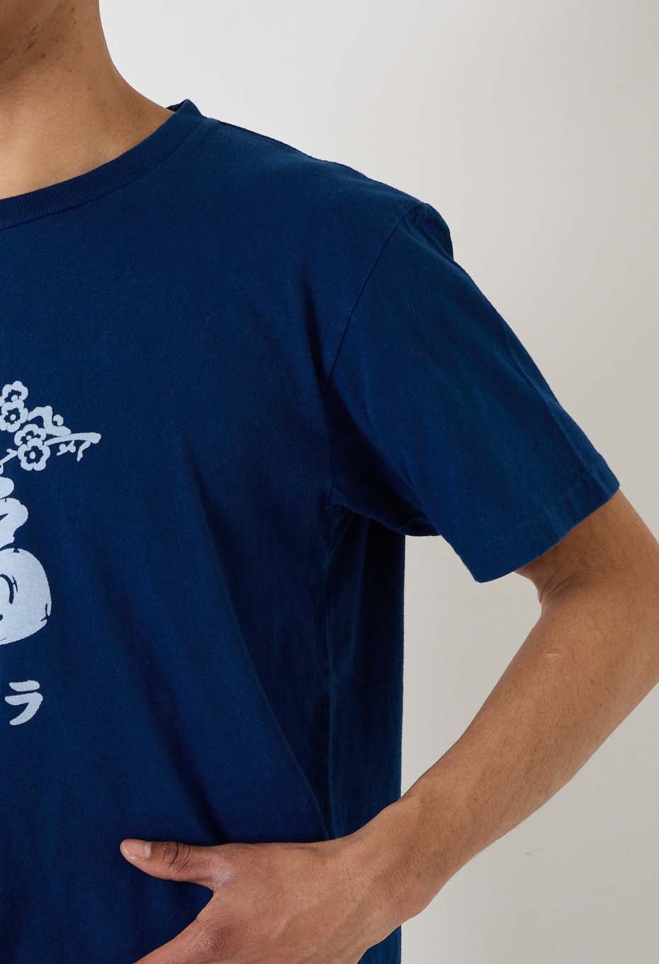 Fukuokura Indigo Bassen T-shirt - INDIGO