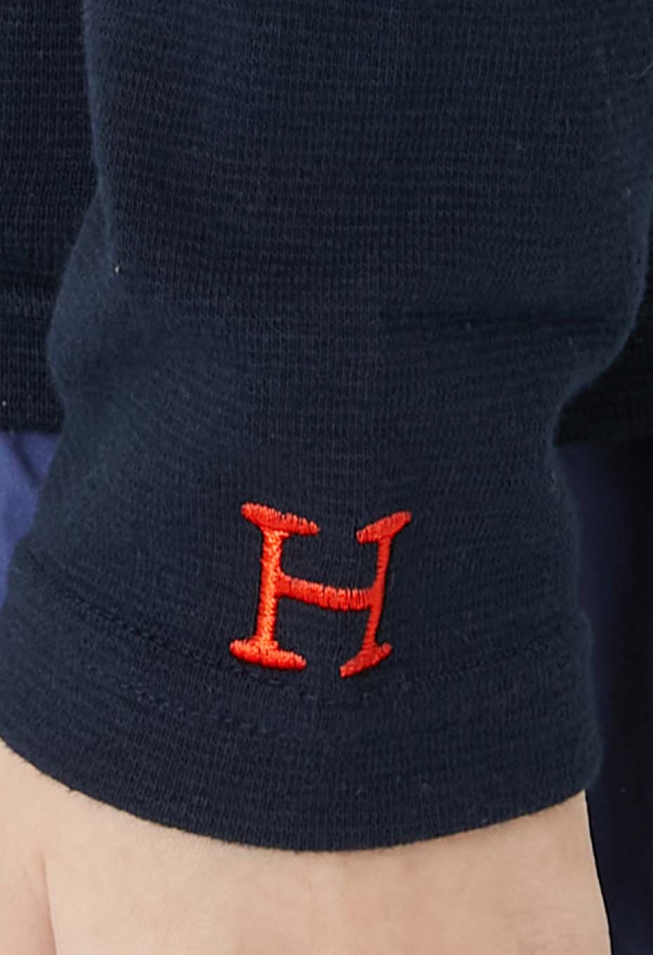 ストレッチフライス タートルネック ロングスリーブ Tシャツ - DARK NAVY