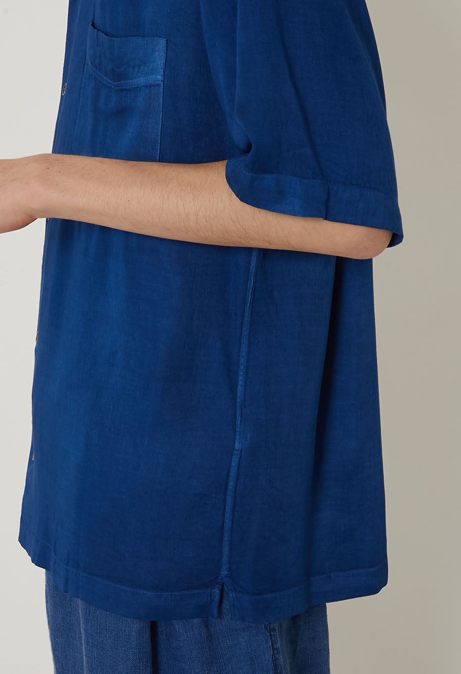 Woven Pure Indigo Tezome Aloha - INDIGO