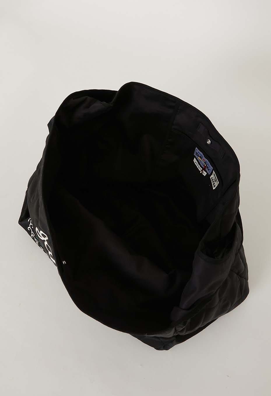Toranifuji Quilted Mail Bag - BLACK