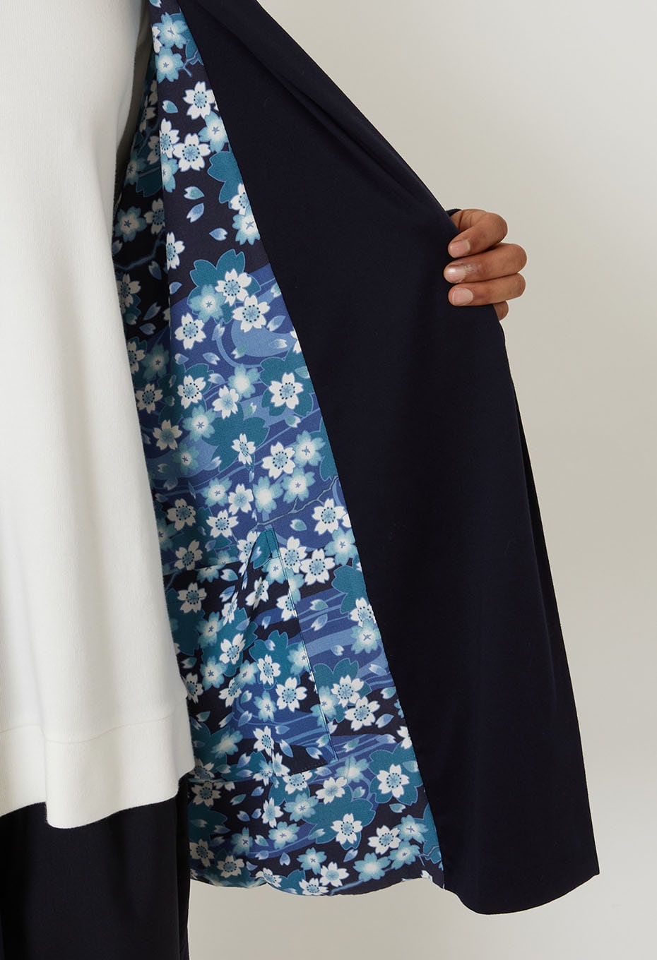 Nagare Sakura Reversible Japan Jacket - DARK NAVY