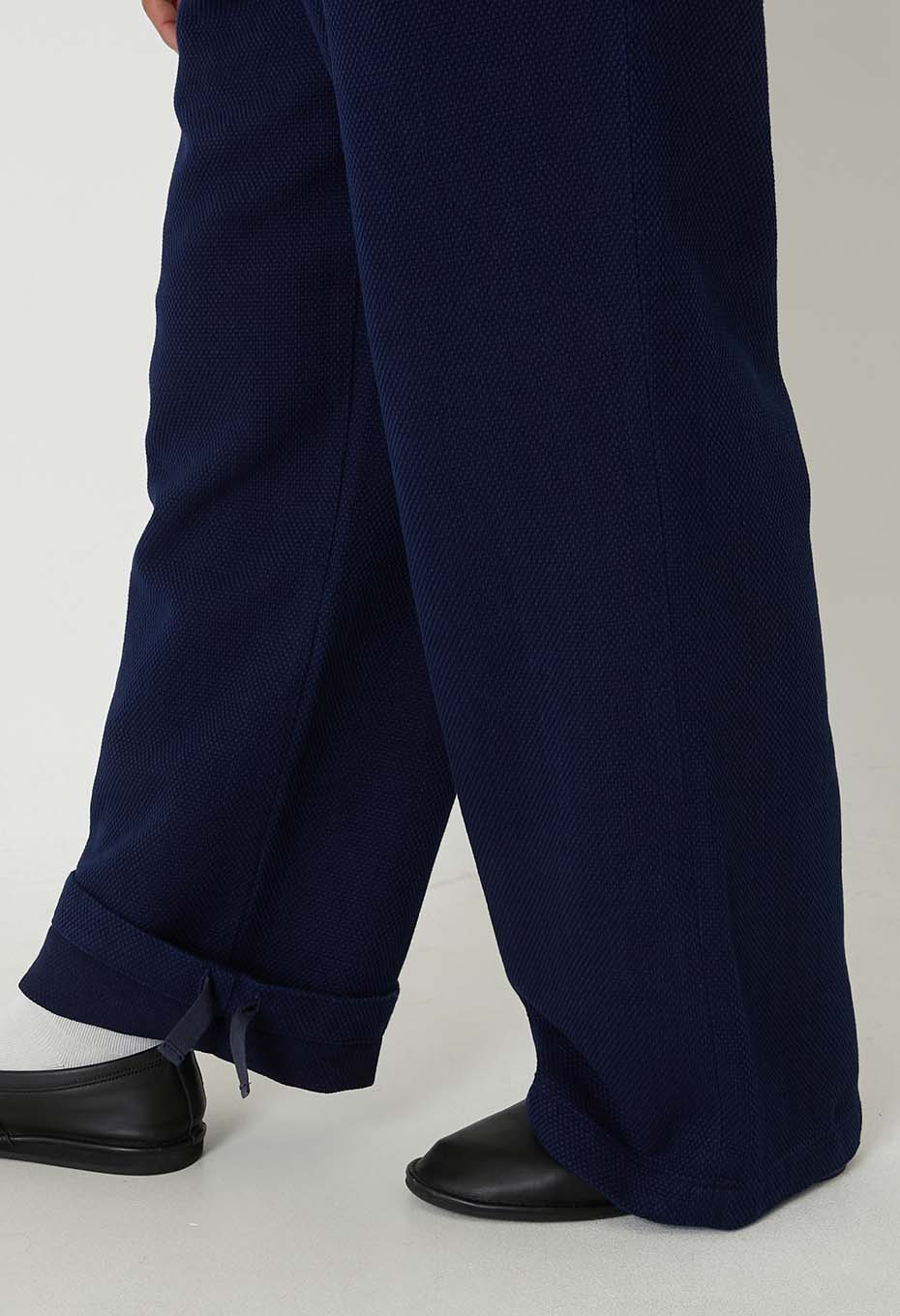 ホンアイライトサシコタックワイドパンツ - INDIGO