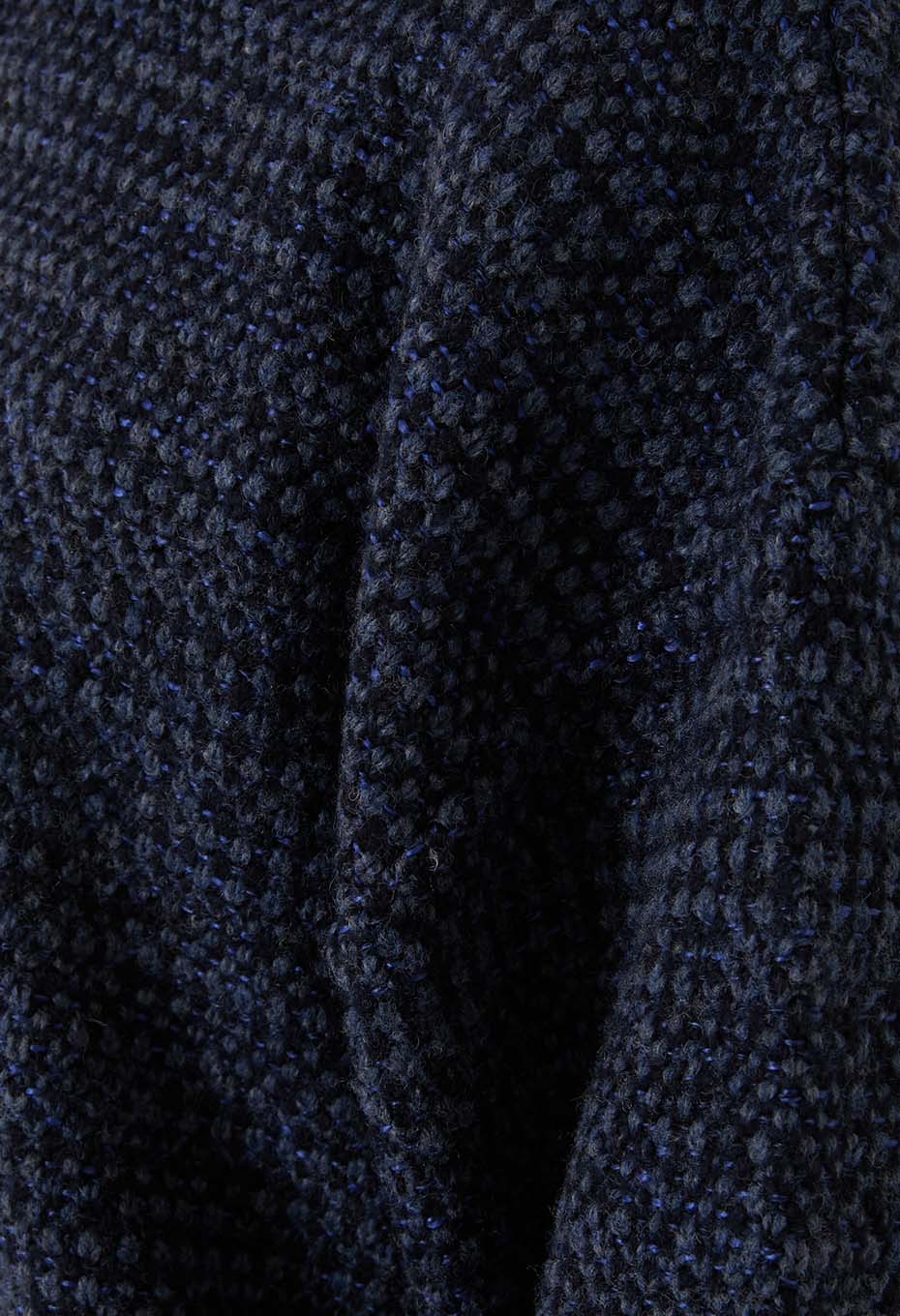 マチアカリ カノコニット クルーネック セーター - NAVY