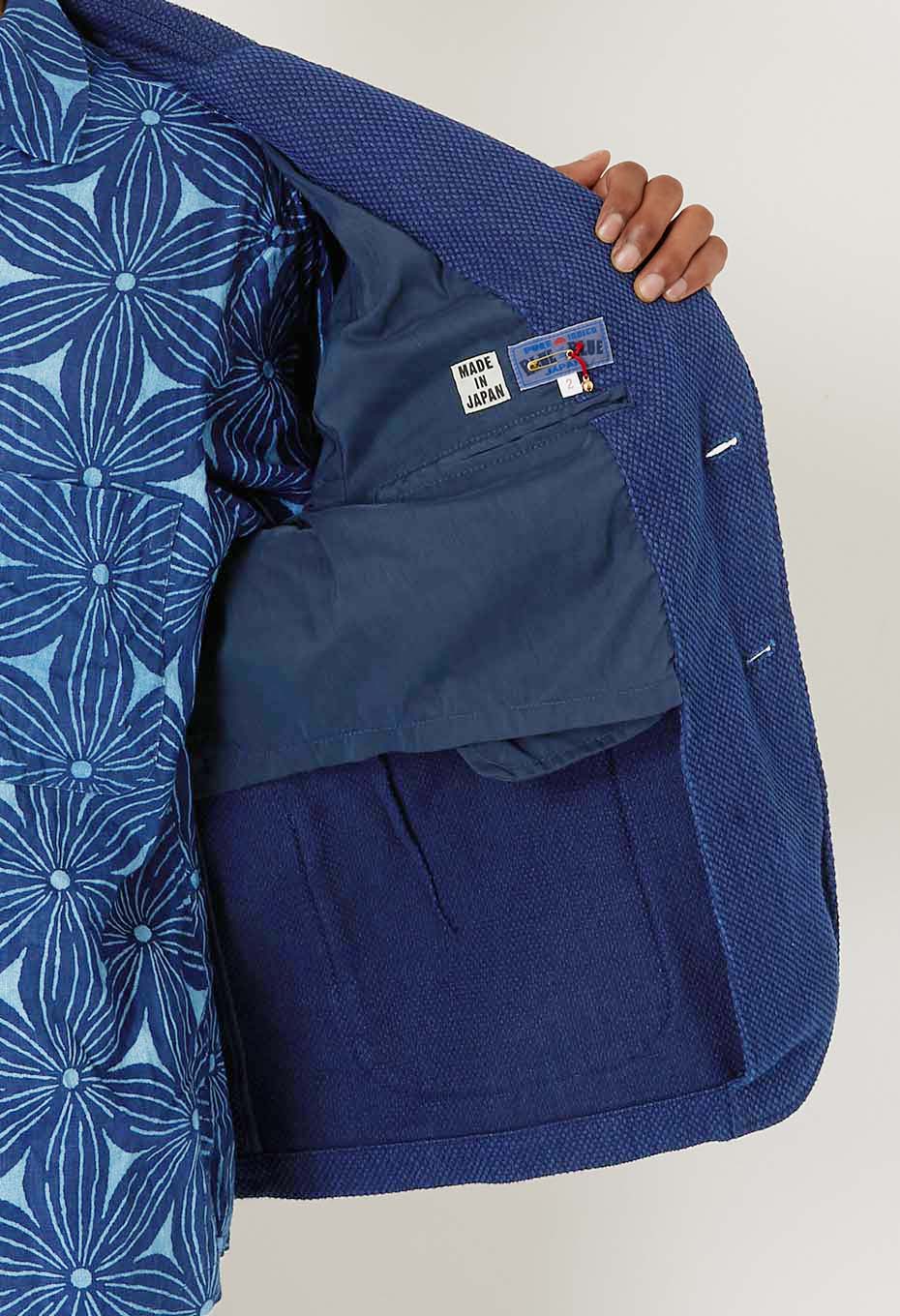 ホンアイライトサシコ テーラードジャケット - INDIGO