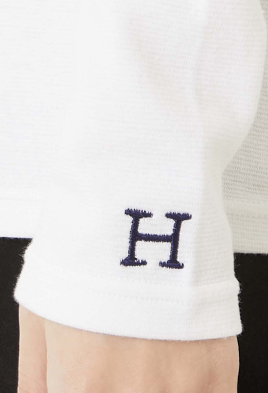 ストレッチフライス タートルネック ロングスリーブ Tシャツ - WHITE