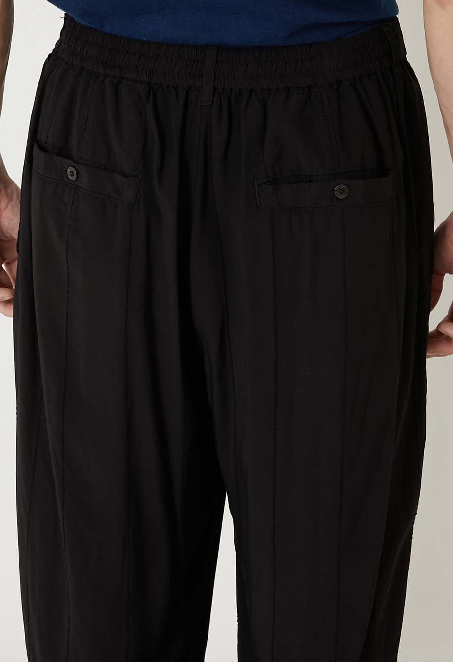 Shimasashi Koshishu Black Easy Pants - BLACK