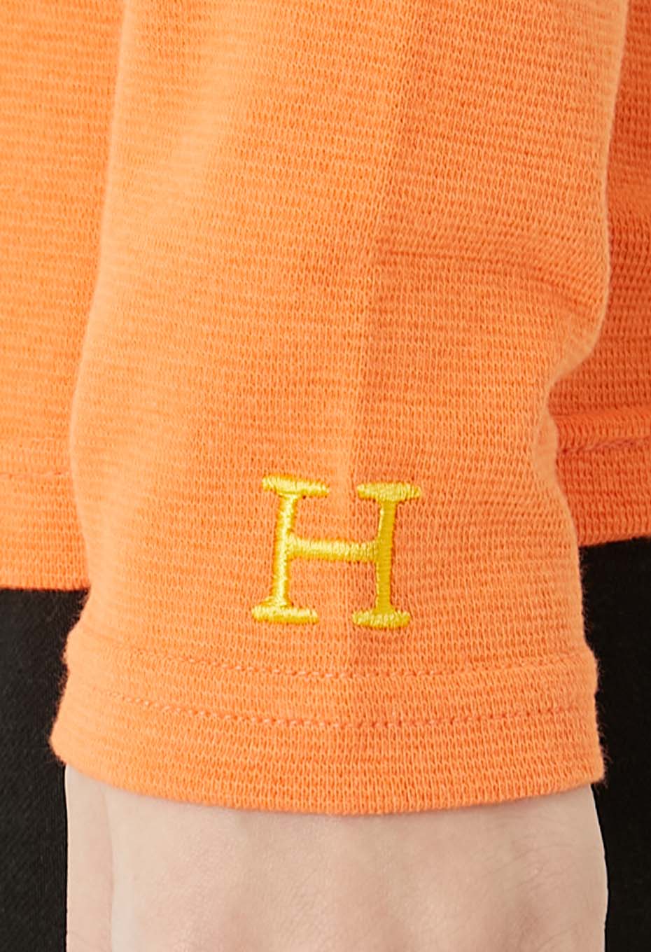 ストレッチフライス ロングスリーブ Tシャツ - LT ORANGE