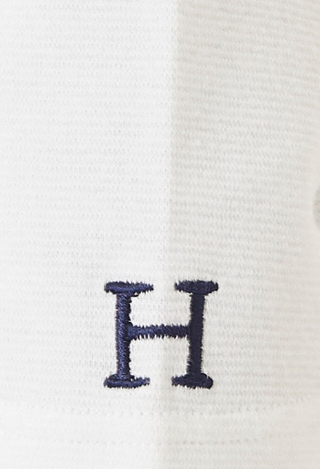 ストレッチフライス Vネックロングスリーブ Tシャツ - WHITE