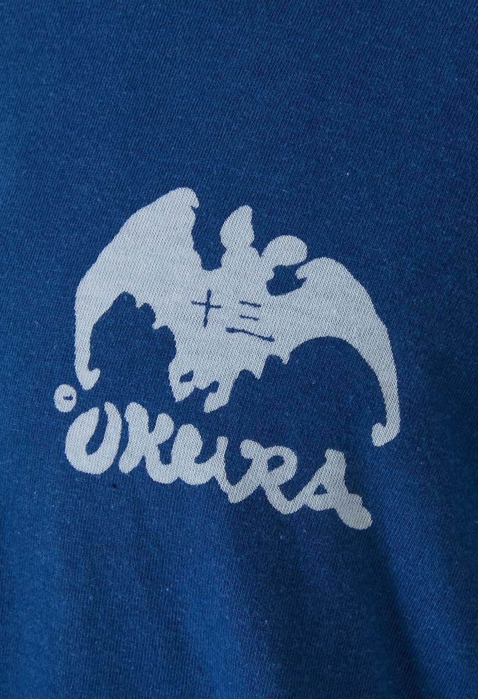 晴姿 バッセンバックプリント インディゴ Ｔシャツ - INDIGO