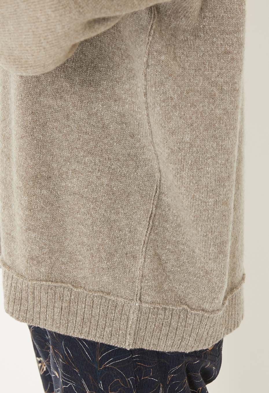 ヤクカシミア プルオーバークルーニット - OATMEAL