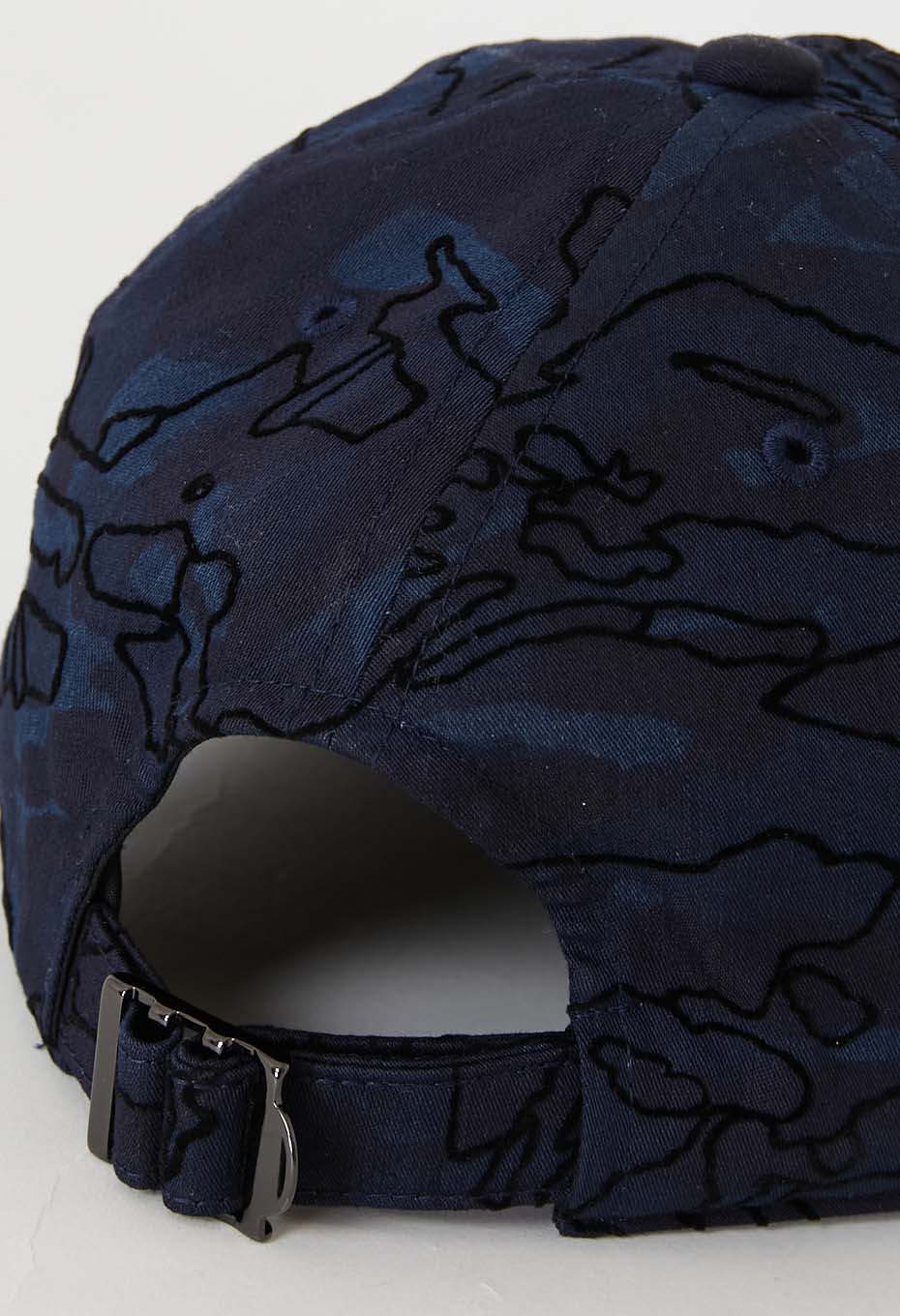 インディゴナイロンサテン チャクバツフロッキーキャップ - INDIGO