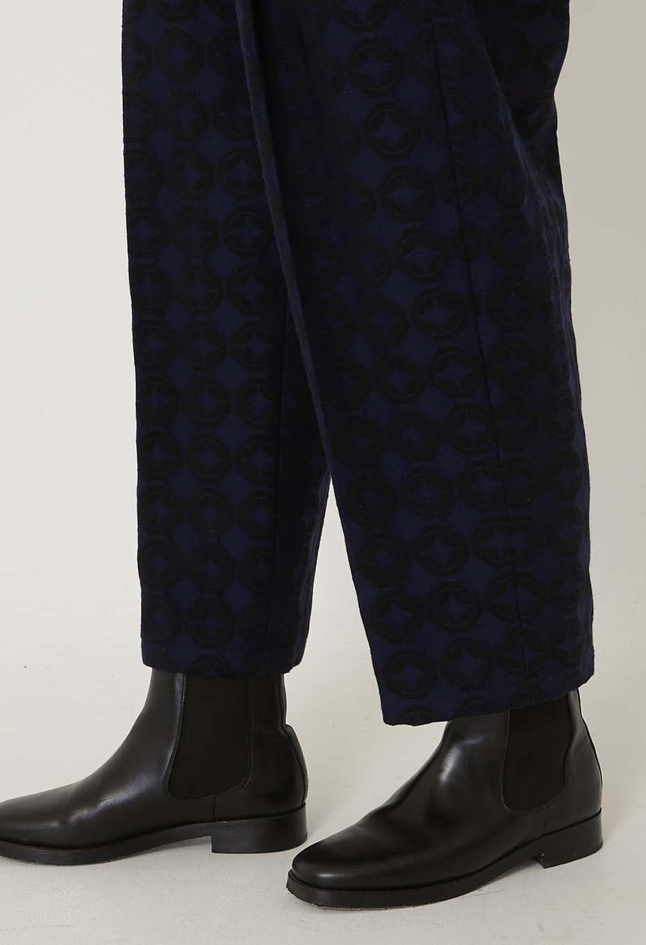シッポウジャカードタックパンツ ウィメンズ - DARK NAVY